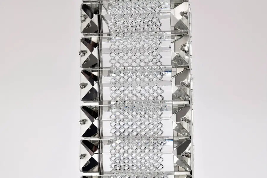 Nova LED Mini Pendant in Polished Nickel with K9 Crystal - Image 9