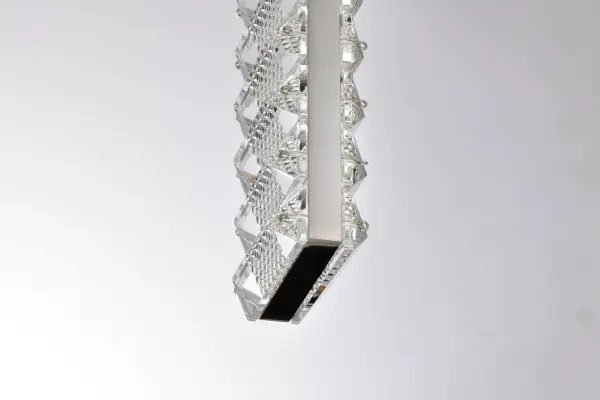 Nova LED Mini Pendant in Polished Nickel with K9 Crystal - Image 10