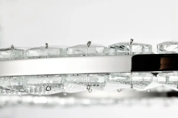 Nova LED Round Crystal Pendant in Polished Nickel - Image 12