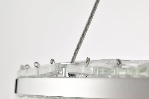 Nova LED Round Crystal Pendant in Polished Nickel - Image 13