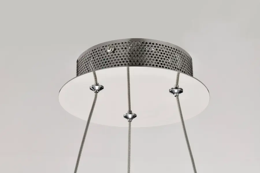 Nova LED Round Crystal Pendant in Polished Nickel - Image 7
