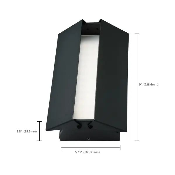 Peak LED Wall Sconce with Adjustable Barn Door Louvers - Image 13