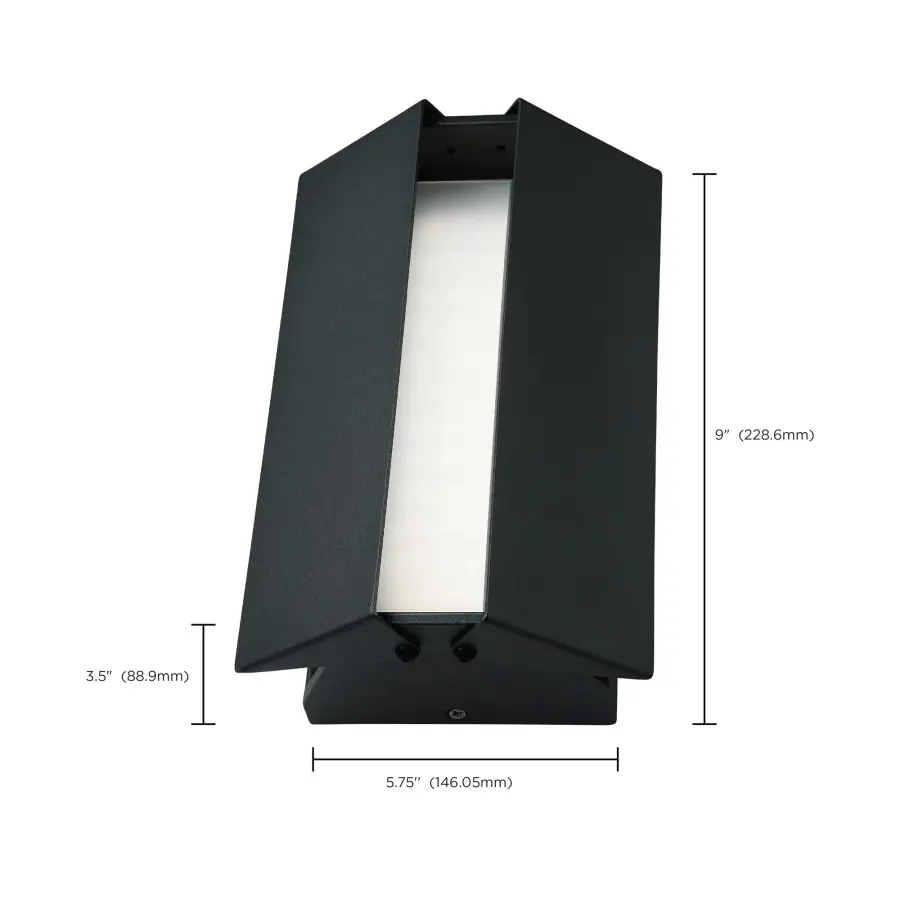 Peak LED Wall Sconce with Adjustable Barn Door Louvers - Image 13