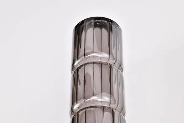Evander LED Wall Sconce - Matte Black with Smoked Glass - Image 12