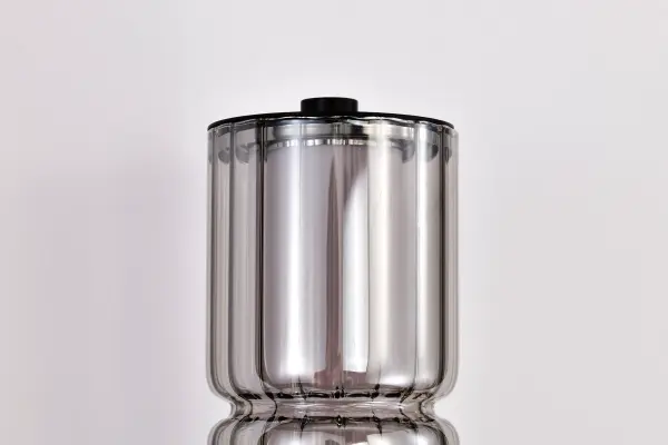 Evander LED Wall Sconce - Matte Black with Smoked Glass - Image 14