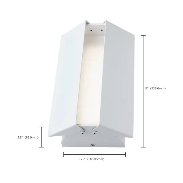 Peak LED Wall Sconce - Matte White - Image 12