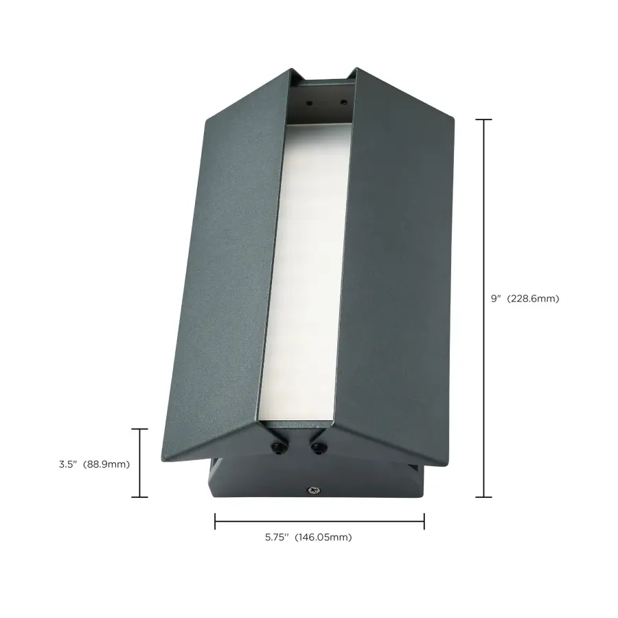 Peak LED Wall Sconce - Matte Gray - Image 13