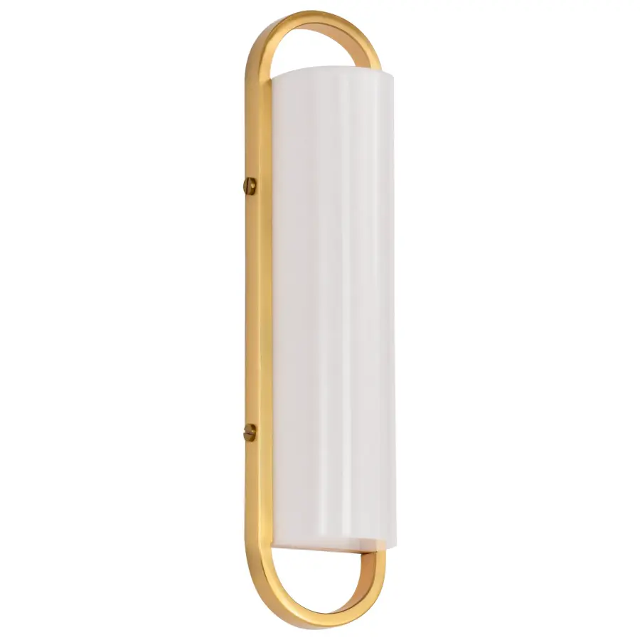 Velano 16" LED Vanity Light in Brushed Brass - Image 1