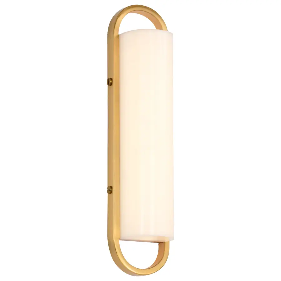 Velano 16" LED Vanity Light in Brushed Brass - Image 2