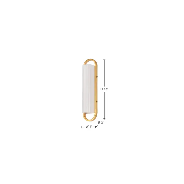 Velano 16" LED Vanity Light in Brushed Brass - Image 17