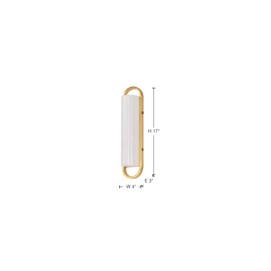 Velano 16" LED Vanity Light in Brushed Brass - Image 17