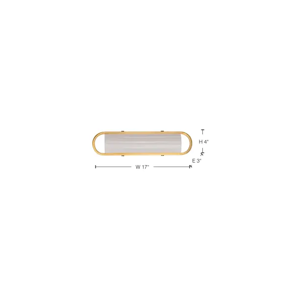 Velano 16" LED Vanity Light in Brushed Brass - Image 18