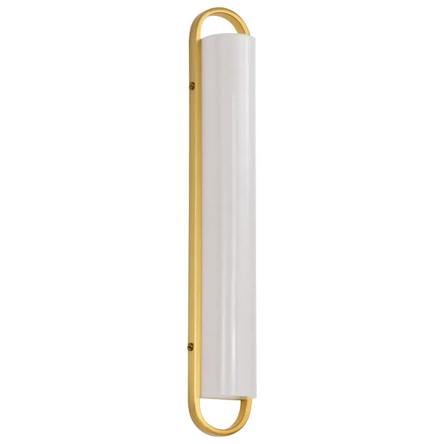 Velano 24-Inch LED Vanity Light in Brushed Brass - Image 1