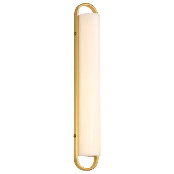 Velano 24-Inch LED Vanity Light in Brushed Brass - Image 2