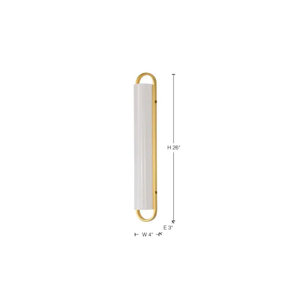 Velano 24-Inch LED Vanity Light in Brushed Brass - Image 16