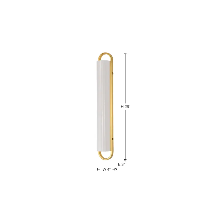 Velano 24-Inch LED Vanity Light in Brushed Brass - Image 16