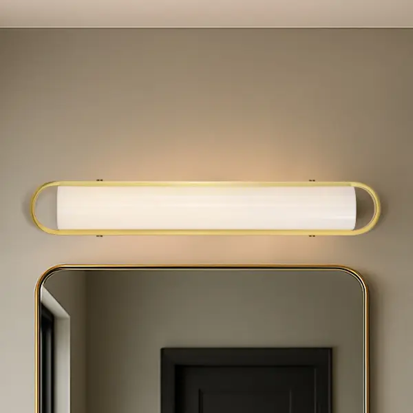 Velano 24-Inch LED Vanity Light in Brushed Brass - Image 19