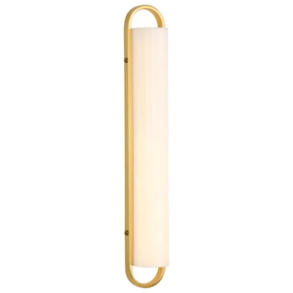 Velano 24-Inch LED Vanity Light in Brushed Brass - Image 4