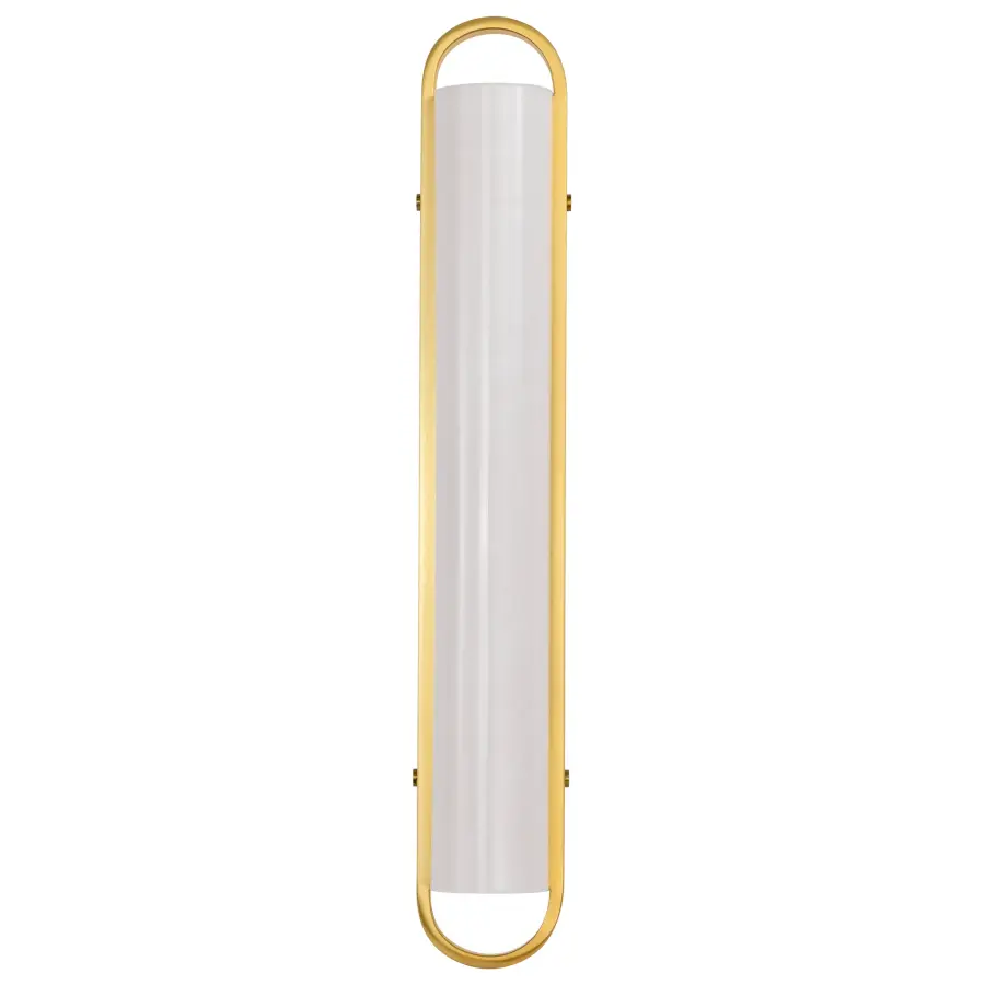 Velano 24-Inch LED Vanity Light in Brushed Brass - Image 5