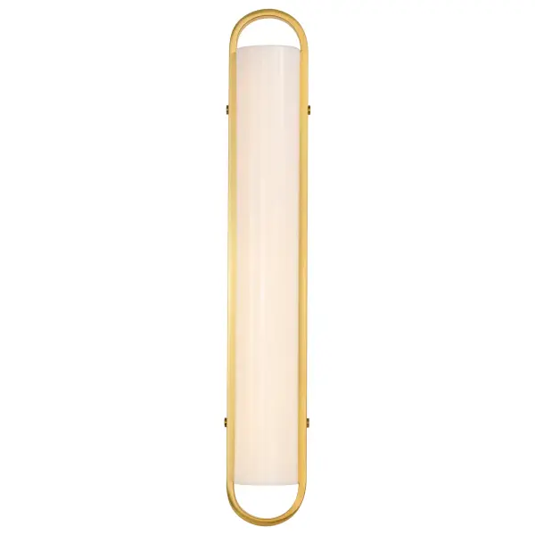 Velano 24-Inch LED Vanity Light in Brushed Brass - Image 6