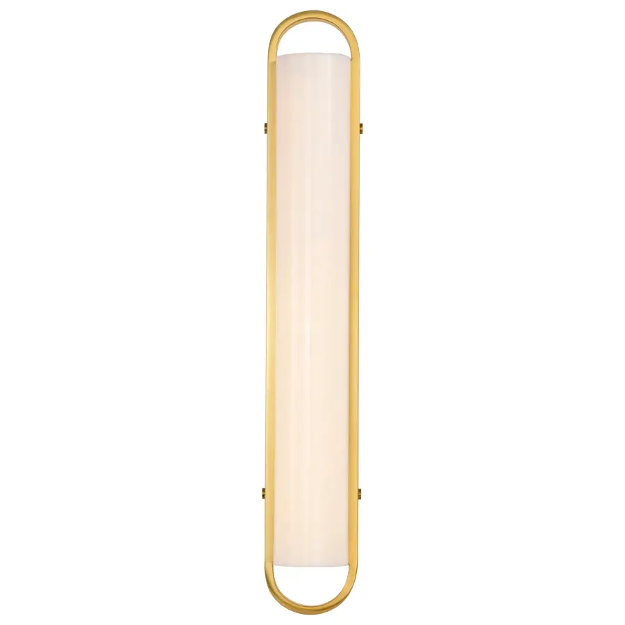 Velano 24-Inch LED Vanity Light in Brushed Brass - Image 6