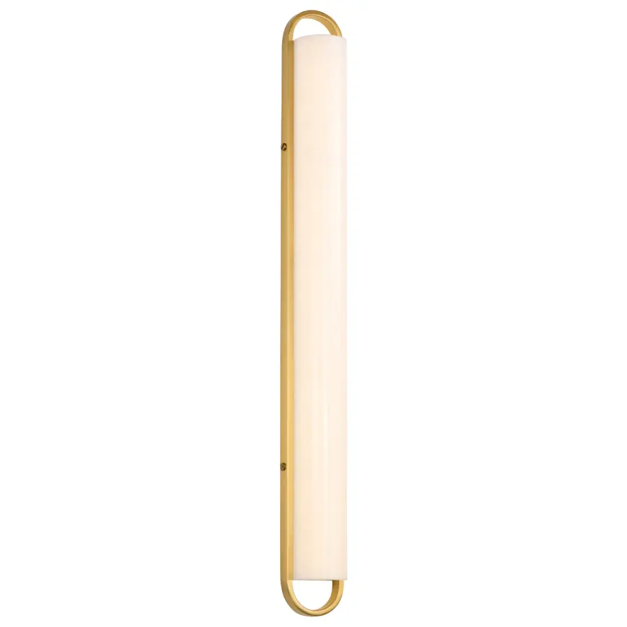 Velano 36-Inch LED Vanity Light in Brushed Brass - Image 2