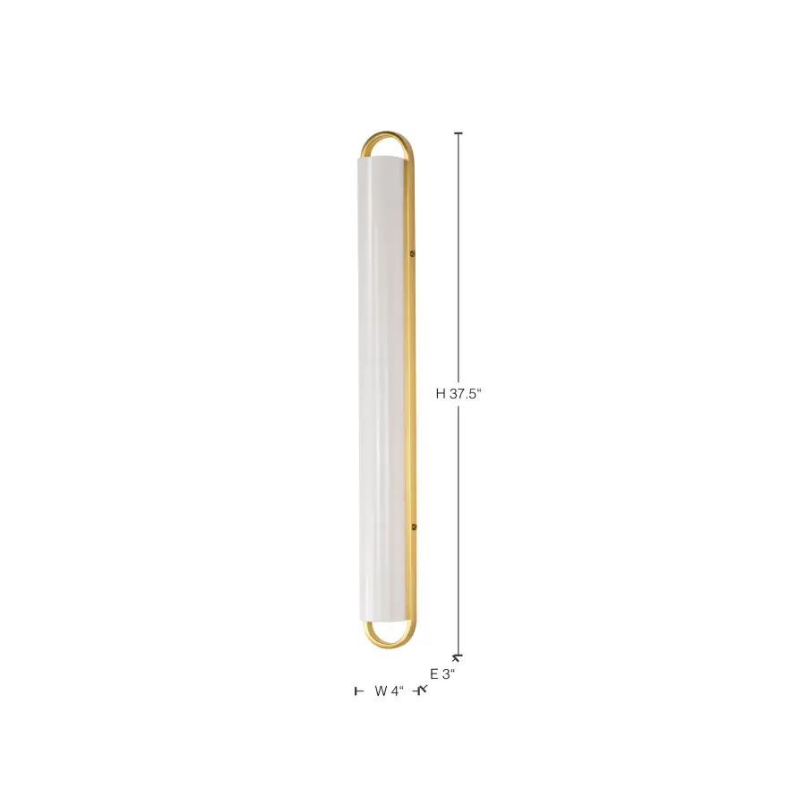 Velano 36-Inch LED Vanity Light in Brushed Brass - Image 19
