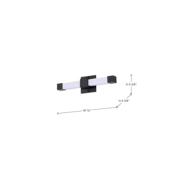 Brightwyn 16" LED Vanity Light - Matte Black - Image 15