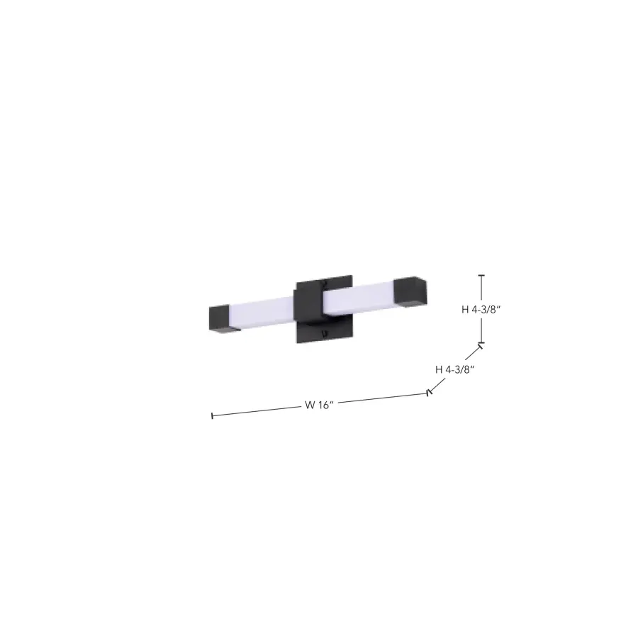 Brightwyn 16" LED Vanity Light - Matte Black - Image 15