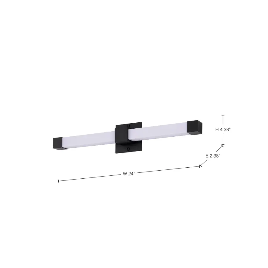 Brightwyn 24" LED Vanity Light - Matte Black - Image 18