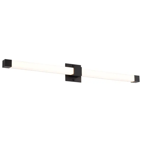 The Brightwyn vanity light delivers contemporary elegance with clean lines and minimalist design. Its 35-inch LED bar features a square acrylic lens that creates beautifully diffused, balanced lighting perfect for grooming tasks. - alternate view