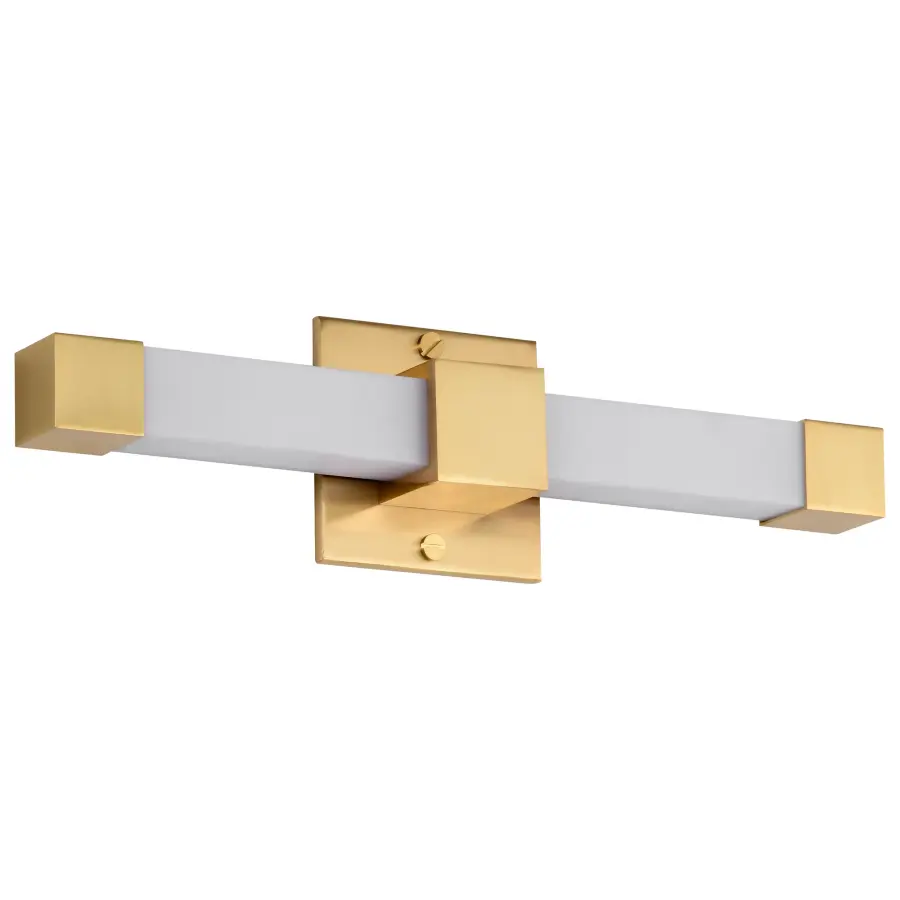 Brightwyn 16" LED Vanity Light in Brushed Brass - Image 1