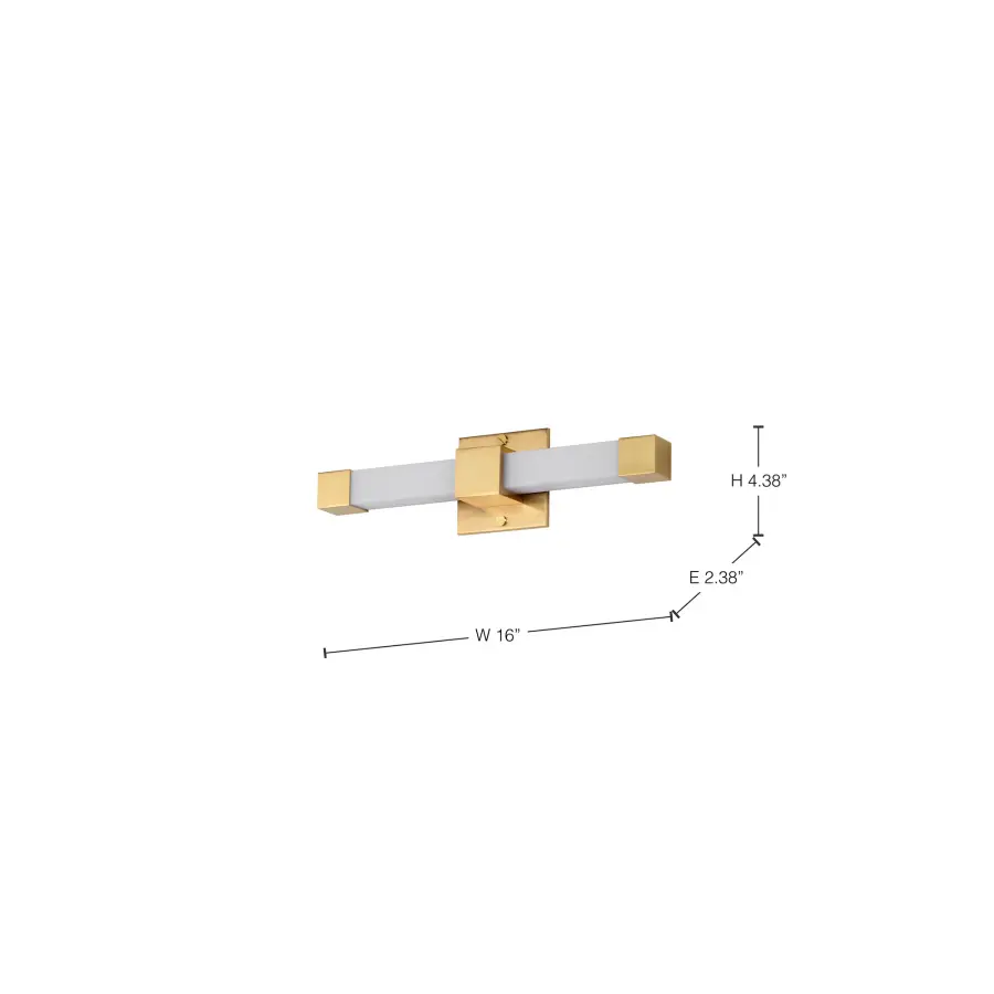 Brightwyn 16" LED Vanity Light in Brushed Brass - Image 22