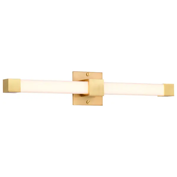 Brightwyn 24-Inch LED Vanity Light in Brushed Brass - Image 4