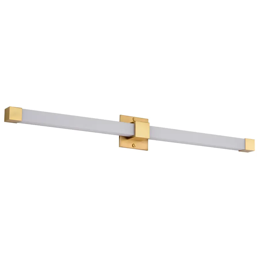 Brightwyn 35-Inch LED Vanity Light in Brushed Brass - Image 1