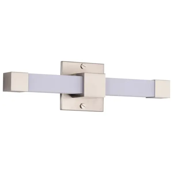 The Brightwyn vanity bar delivers contemporary elegance with clean lines and minimalist design. Its square acrylic lens provides beautifully diffused LED lighting perfect for bathroom tasks, while the brushed nickel finish adds timeless sophistication.