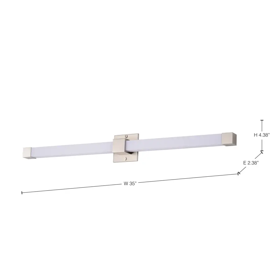 Brightwyn 35-Inch LED Vanity Light in Brushed Nickel - Image 14