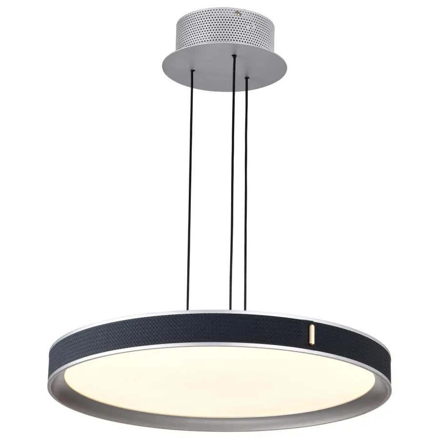 Bandon 20" LED Pendant - Gray with Blue Wrap - Image 4