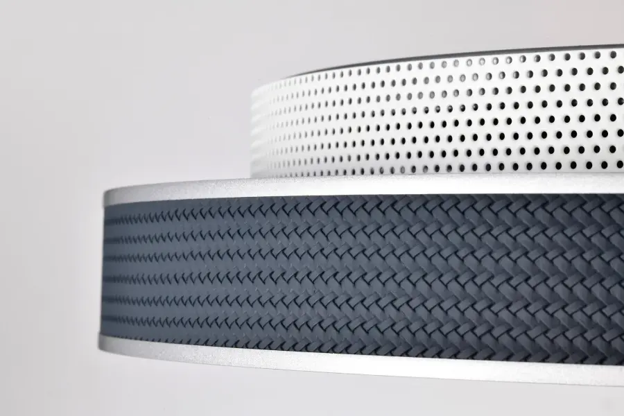 Bandon 20" LED Flush Mount - Gray with Blue Wrap - Image 10