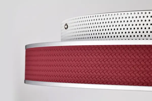 Bandon 20" LED Flush Mount - Gray with Red Wrap - Image 11