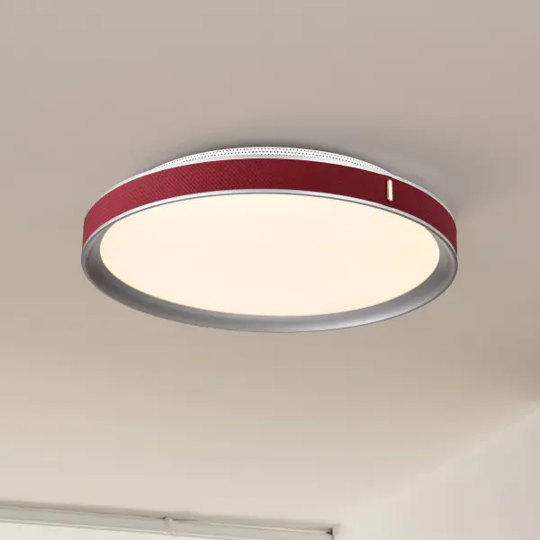 Bandon 20" LED Flush Mount - Gray with Red Wrap - Image 5