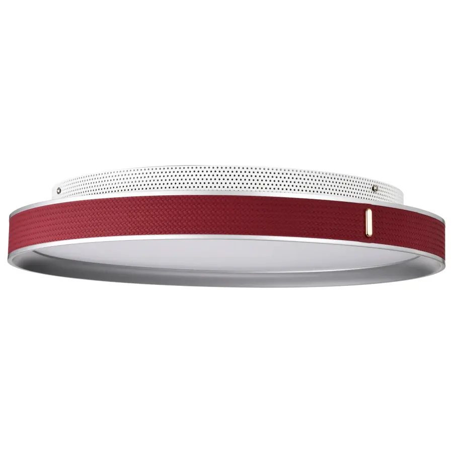 Bandon 20" LED Flush Mount - Gray with Red Wrap - Image 7