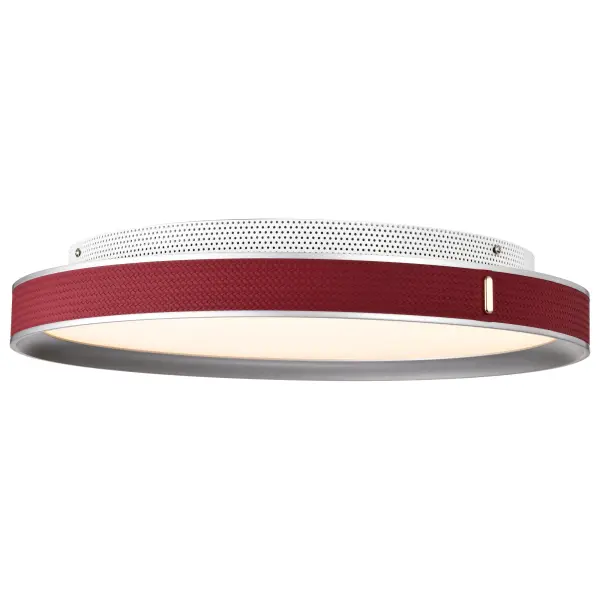 Bandon 20" LED Flush Mount - Gray with Red Wrap - Image 8