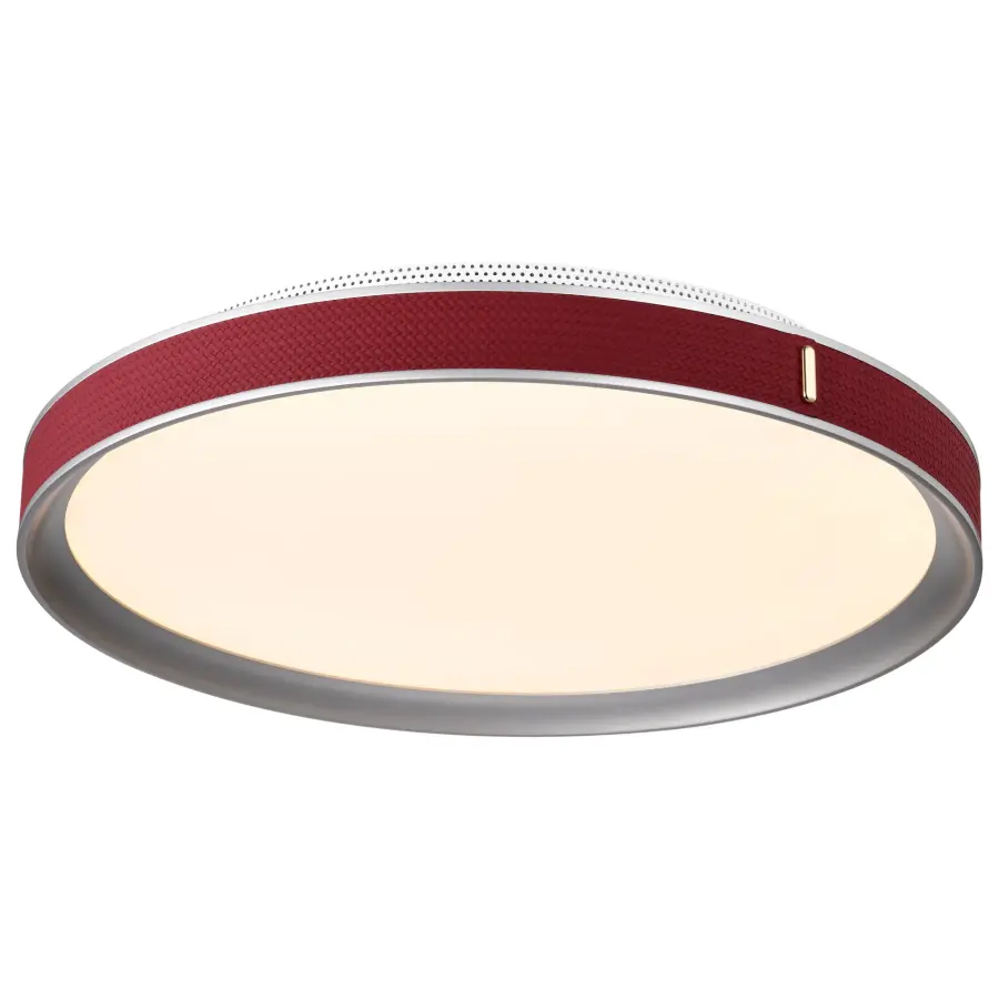 Bandon 20" LED Flush Mount - Gray with Red Wrap - Image 10