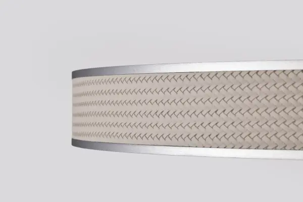 Bandon 20-Inch LED Pendant in Gray with Off-White Wrap - Image 11