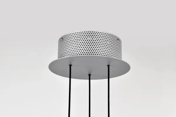 Bandon 20-Inch LED Pendant in Gray with Off-White Wrap - Image 9