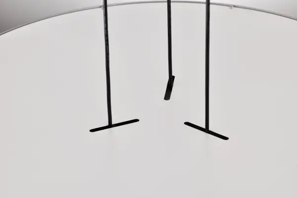 Bandon 20-Inch LED Pendant in Gray with Off-White Wrap - Image 10