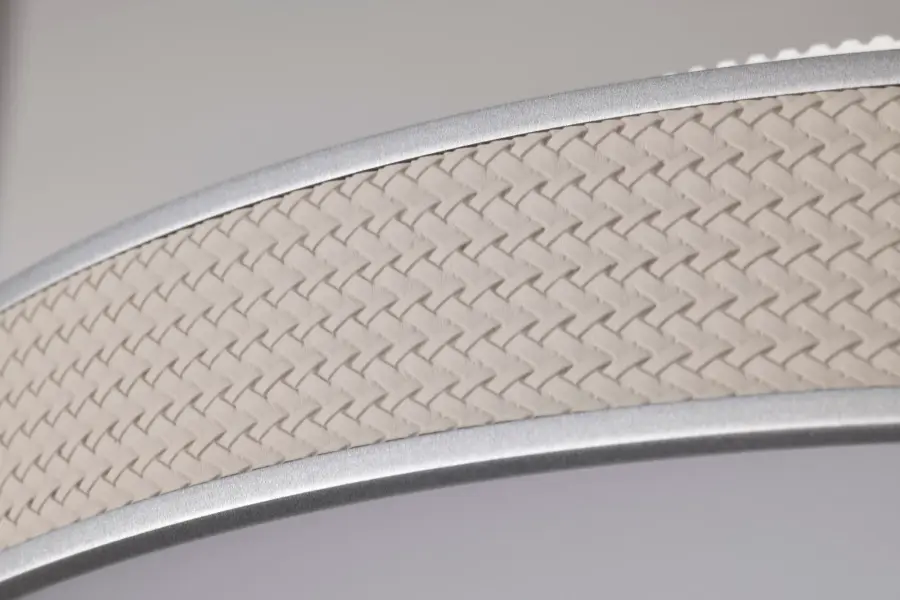 Bandon 20" LED Flush Mount in Gray with Off White Wrap - Image 12