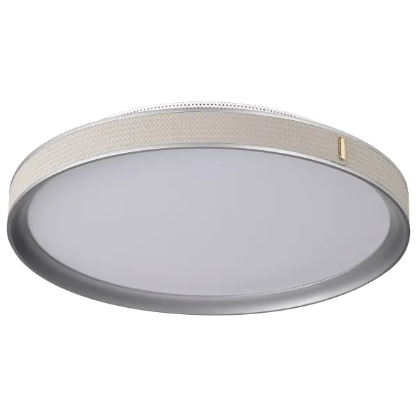 Bandon 20" LED Flush Mount in Gray with Off White Wrap - Image 5
