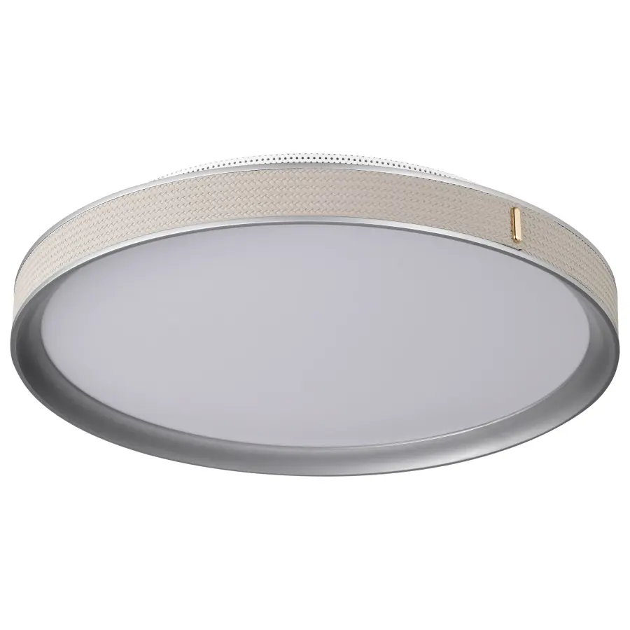 Bandon 20" LED Flush Mount in Gray with Off White Wrap - Image 5
